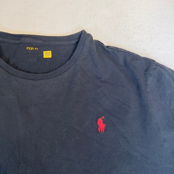 Polo by Ralph Lauren T-Shirt Men XL?? Blue Pony Logo in Red Short Sleeve Classic - Picture 2 of 9